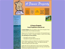 Tablet Screenshot of afranceproperty.com